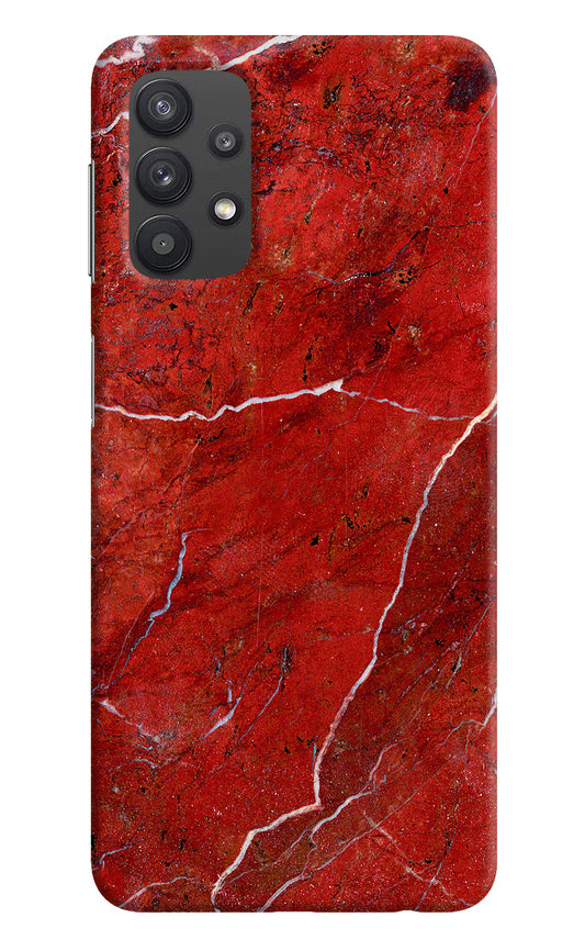 Red Marble Design Samsung M32 5G Hard Case Back Cover by Casekaro