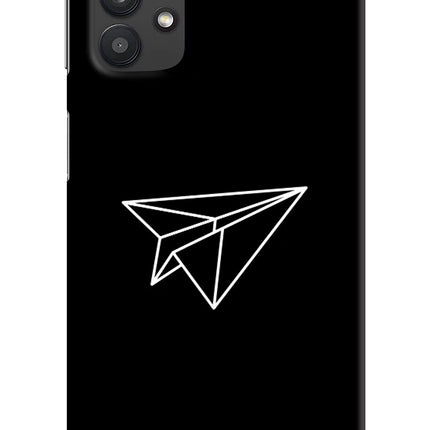 Paper Plane White Samsung M32 5G Hard Case Back Cover by Casekaro