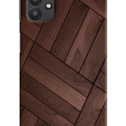 Wooden Texture Design Samsung M32 5G Hard Case Back Cover by Casekaro