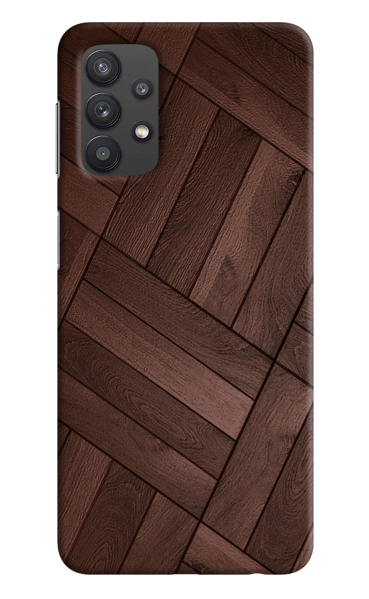 Wooden Texture Design Samsung M32 5G Hard Case Back Cover by Casekaro