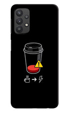 Coffee Samsung M32 5G Hard Case Back Cover by Casekaro