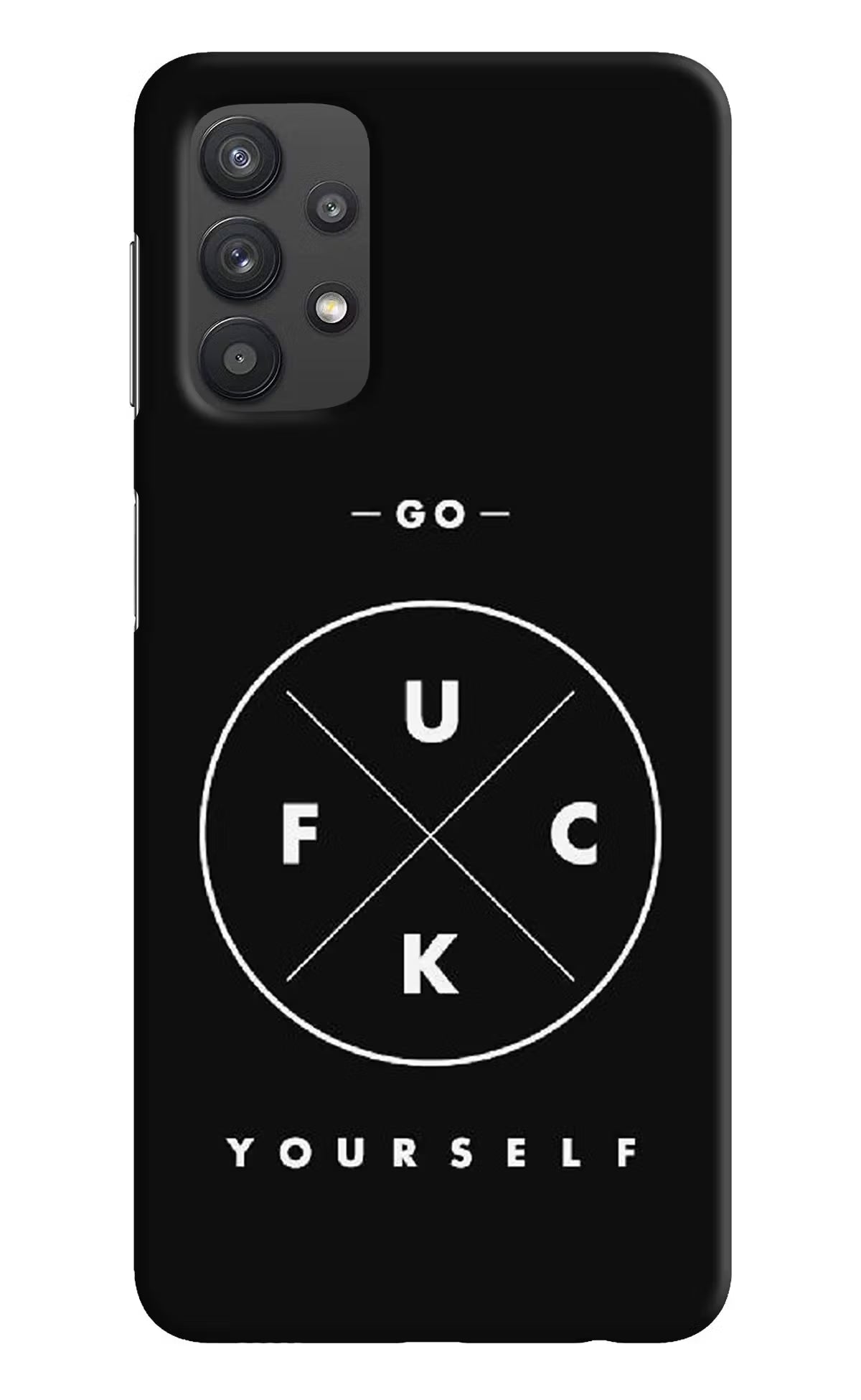 Go Fuck Yourself Samsung M32 5G Hard Case Back Cover by Casekaro