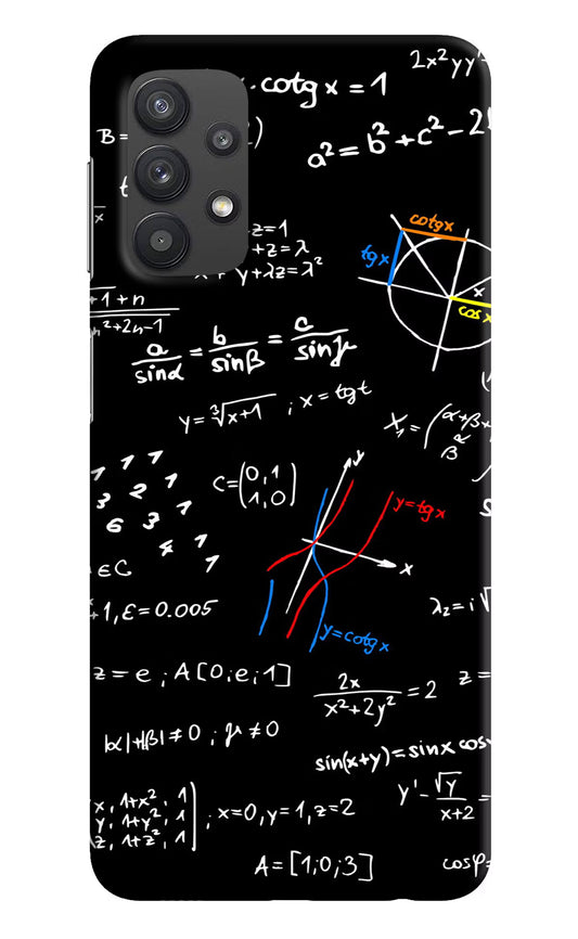 Mathematics Formula Samsung M32 5G Hard Case Back Cover by Casekaro