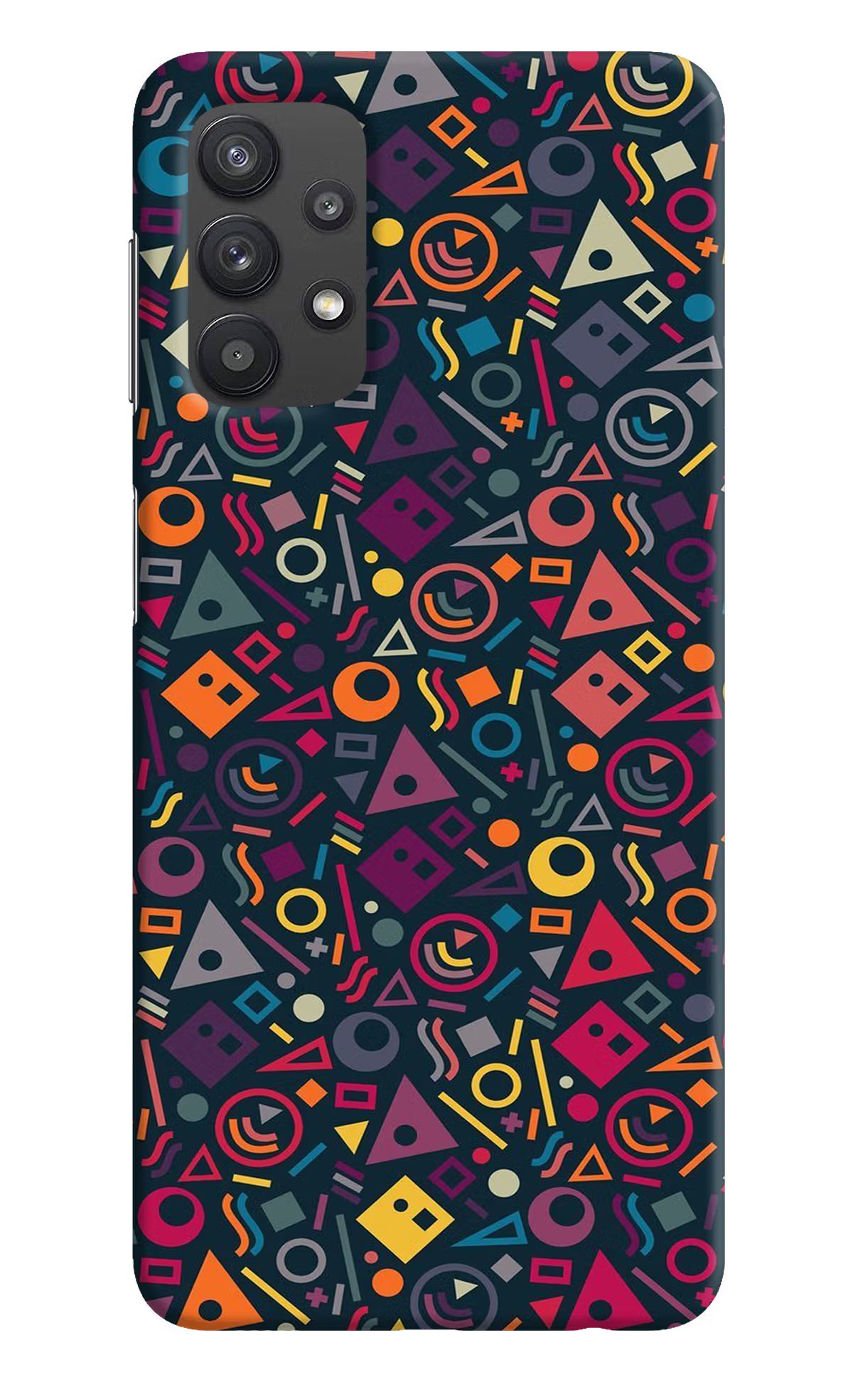 Geometric Abstract Samsung M32 5G Hard Case Back Cover by Casekaro