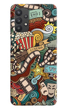 Cinema Abstract Samsung M32 5G Hard Case Back Cover by Casekaro