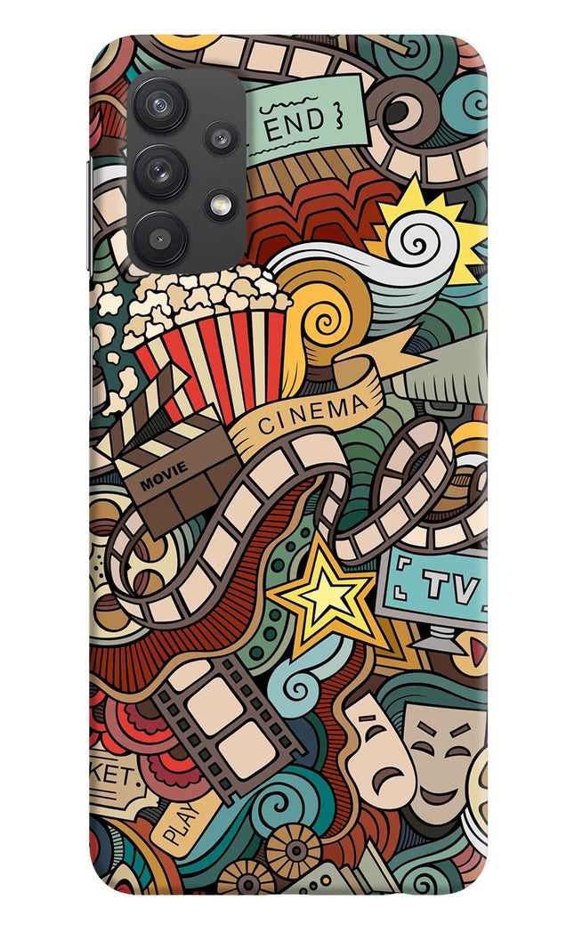 Cinema Abstract Samsung M32 5G Hard Case Back Cover by Casekaro
