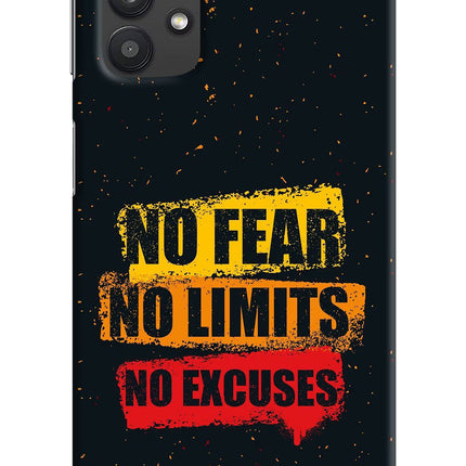 No Fear No Limits No Excuse Samsung M32 5G Hard Case Back Cover by Casekaro