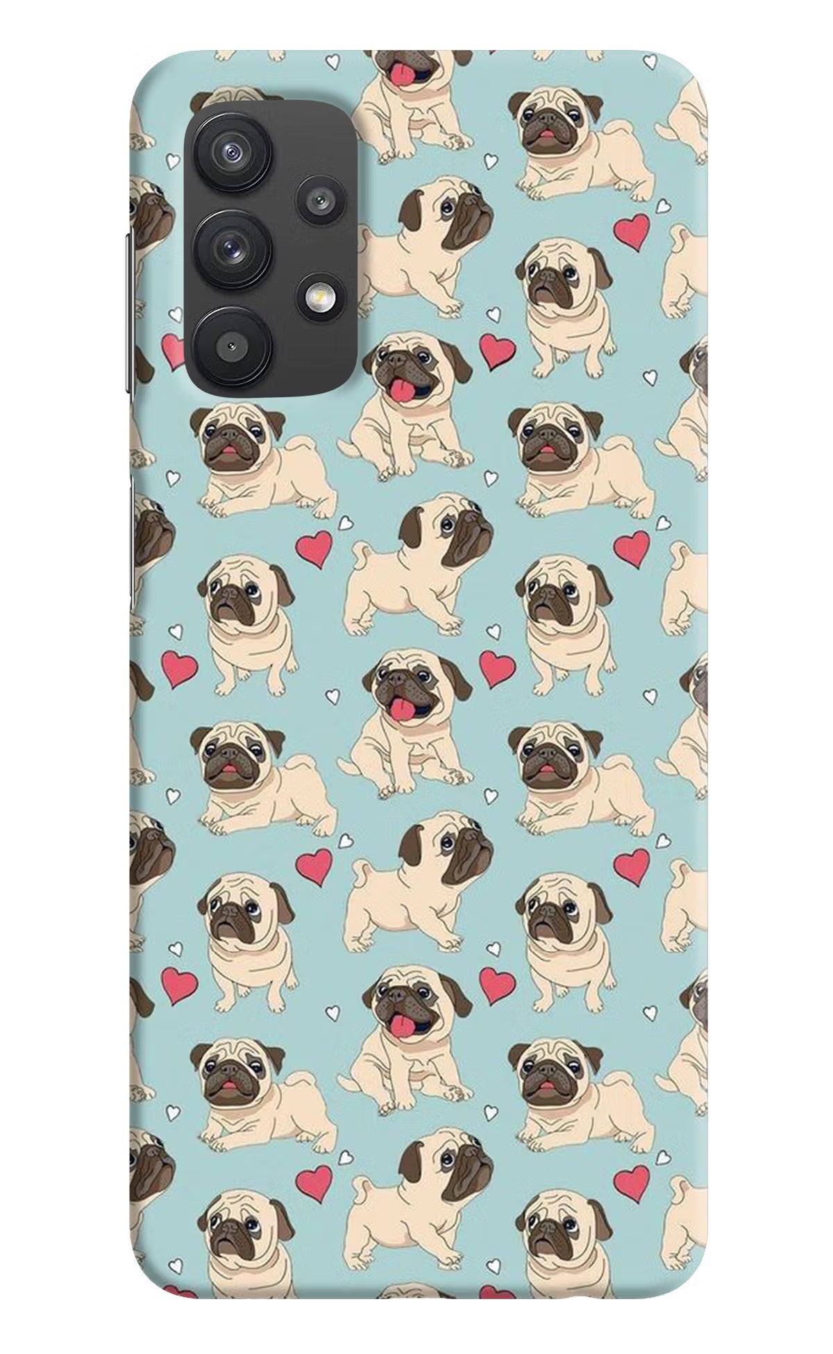Pug Dog Samsung M32 5G Hard Case Back Cover by Casekaro