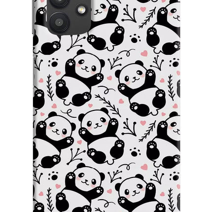 Cute Panda Samsung M32 5G Hard Case Back Cover by Casekaro