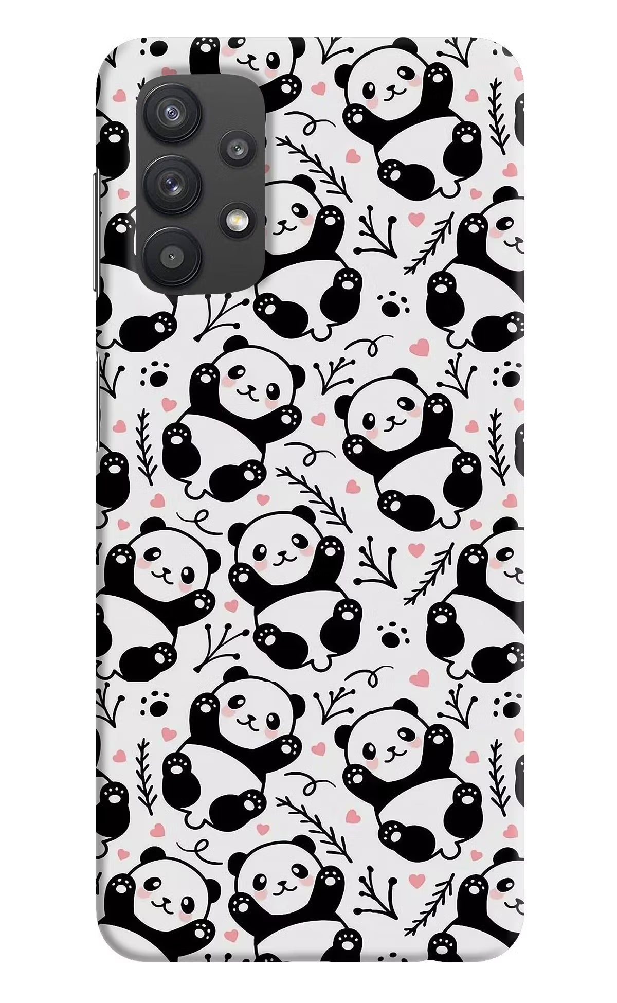 Cute Panda Samsung M32 5G Hard Case Back Cover by Casekaro