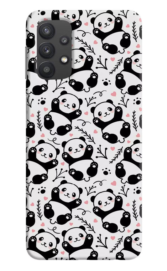 Cute Panda Samsung M32 5G Hard Case Back Cover by Casekaro