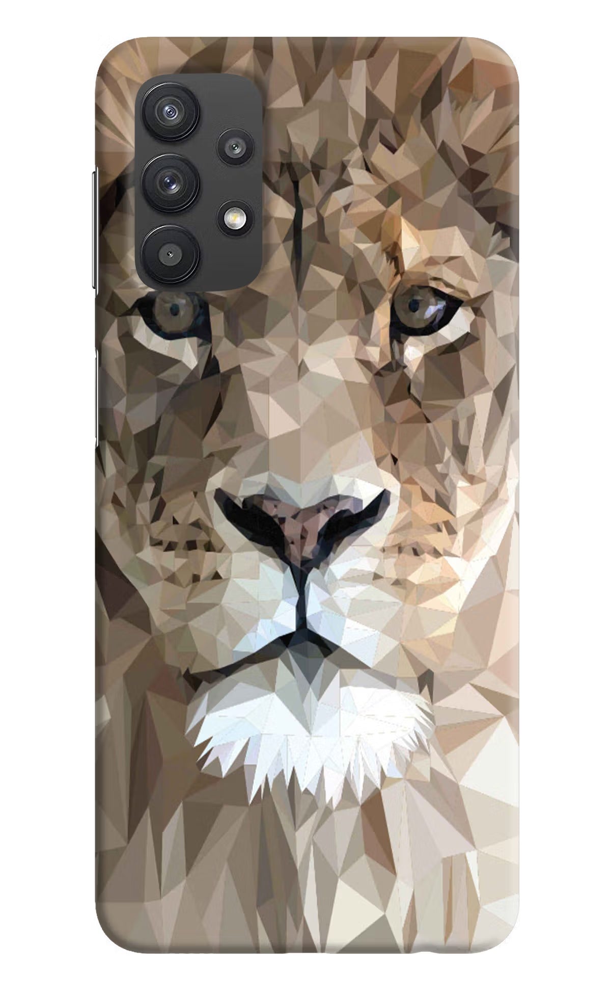 Lion Art Samsung M32 5G Hard Case Back Cover by Casekaro