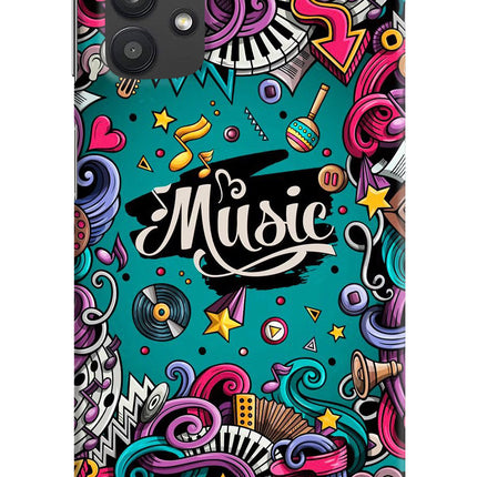 Music Graffiti Samsung M32 5G Hard Case Back Cover by Casekaro