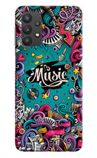 Music Graffiti Samsung M32 5G Hard Case Back Cover by Casekaro