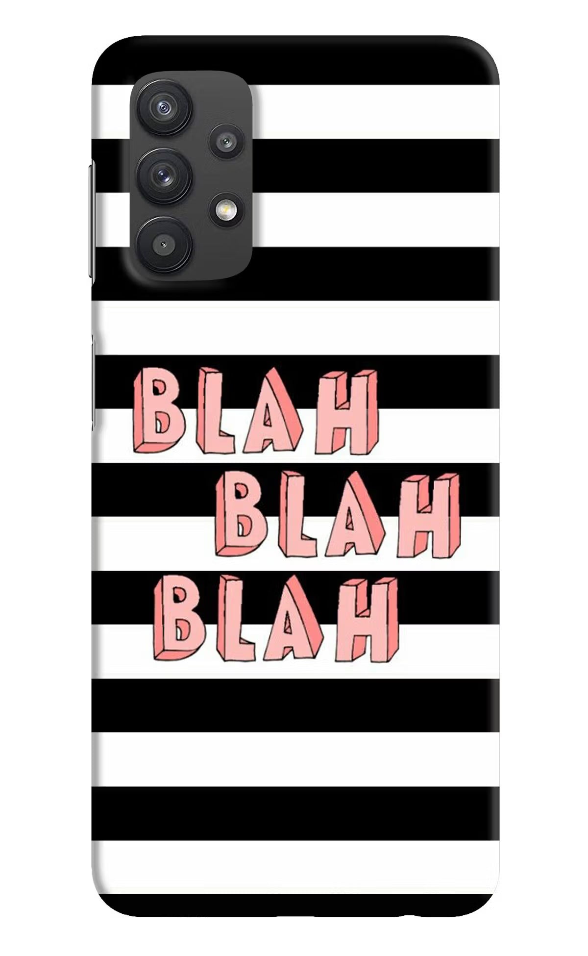 Blah Blah Blah Samsung M32 5G Hard Case Back Cover by Casekaro
