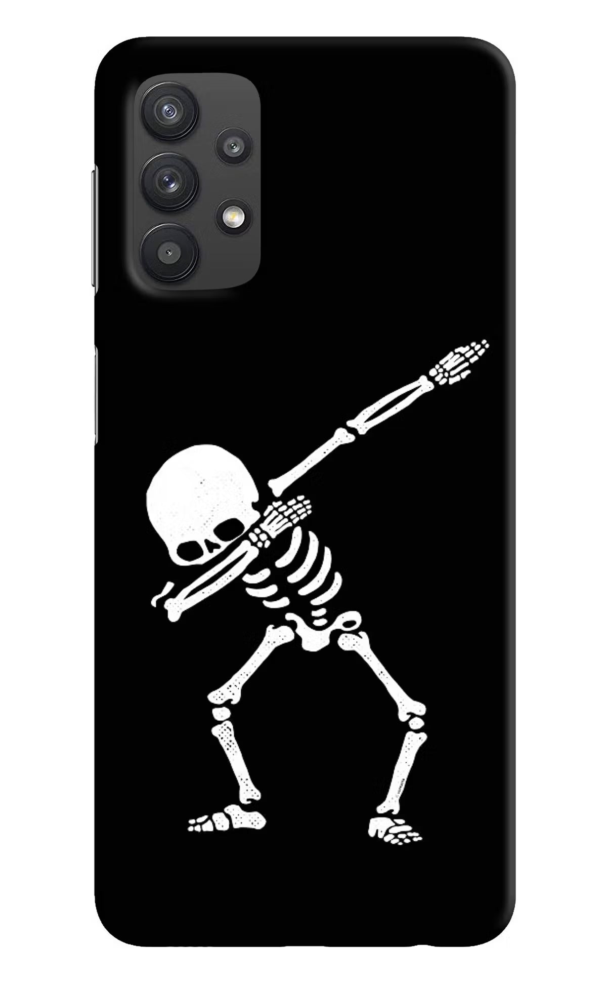 Dabbing Skeleton Art Samsung M32 5G Hard Case Back Cover by Casekaro