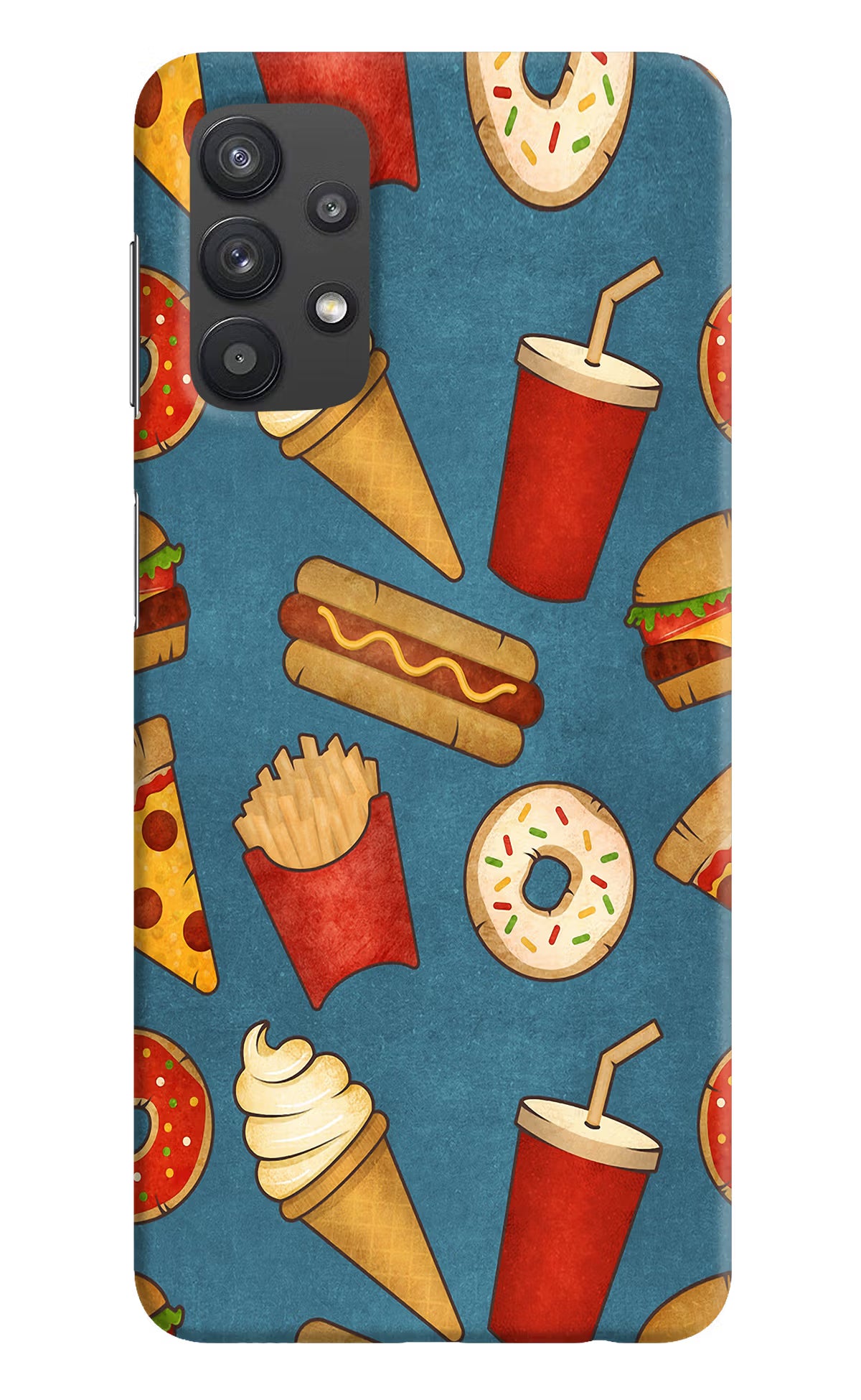 Foodie Samsung M32 5G Hard Case Back Cover by Casekaro