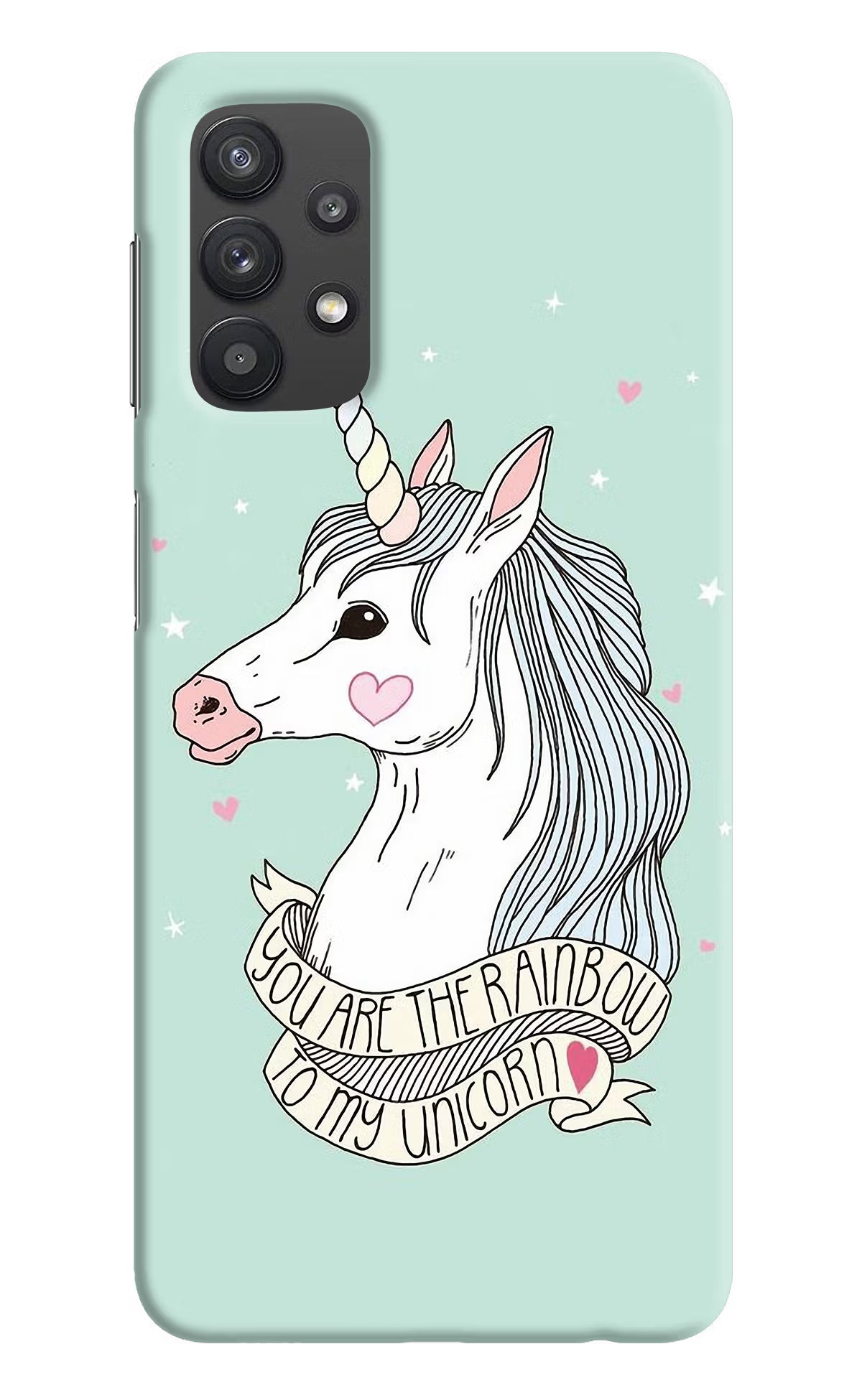 Unicorn Wallpaper Samsung M32 5G Hard Case Back Cover by Casekaro