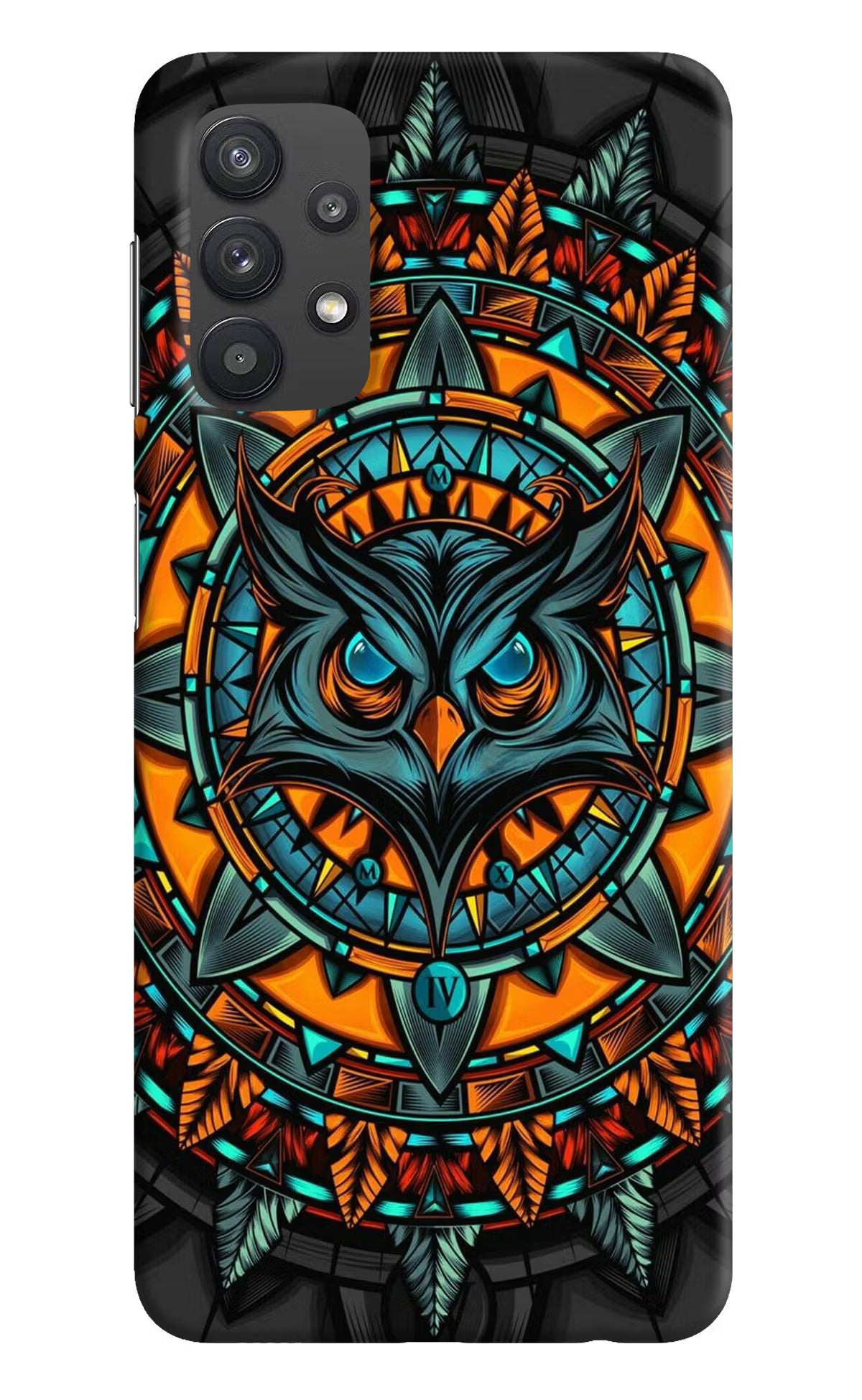 Angry Owl Art Samsung M32 5G Hard Case Back Cover by Casekaro
