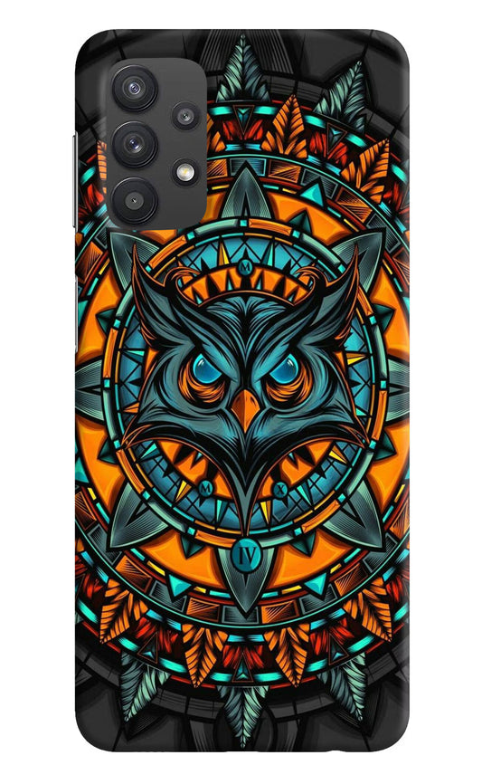 Angry Owl Art Samsung M32 5G Hard Case Back Cover by Casekaro