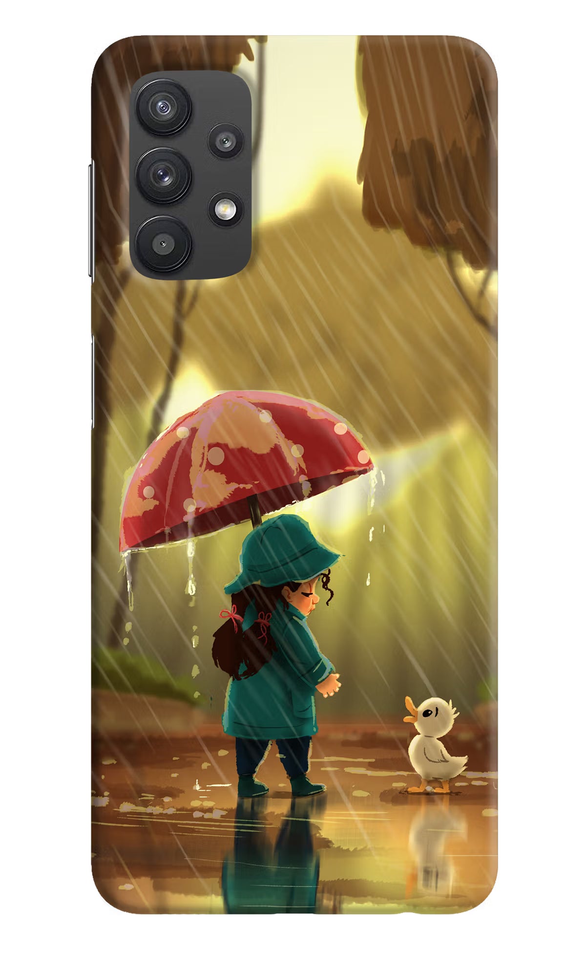 Rainy Day Samsung M32 5G Hard Case Back Cover by Casekaro
