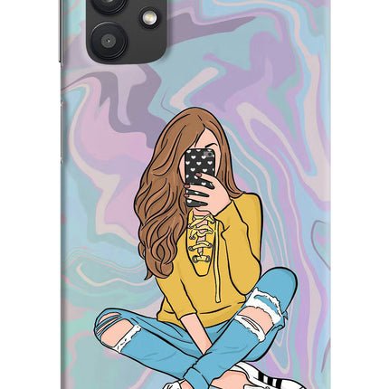 Selfie Girl Samsung M32 5G Hard Case Back Cover by Casekaro