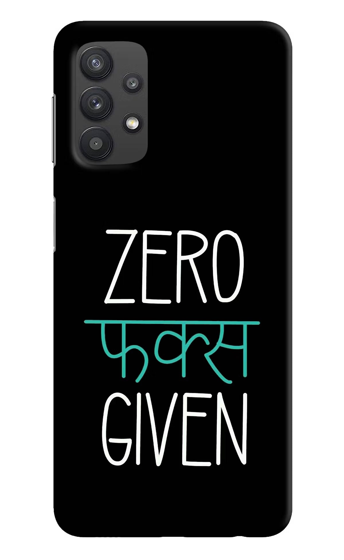 Zero Fucks Given Samsung M32 5G Hard Case Back Cover by Casekaro