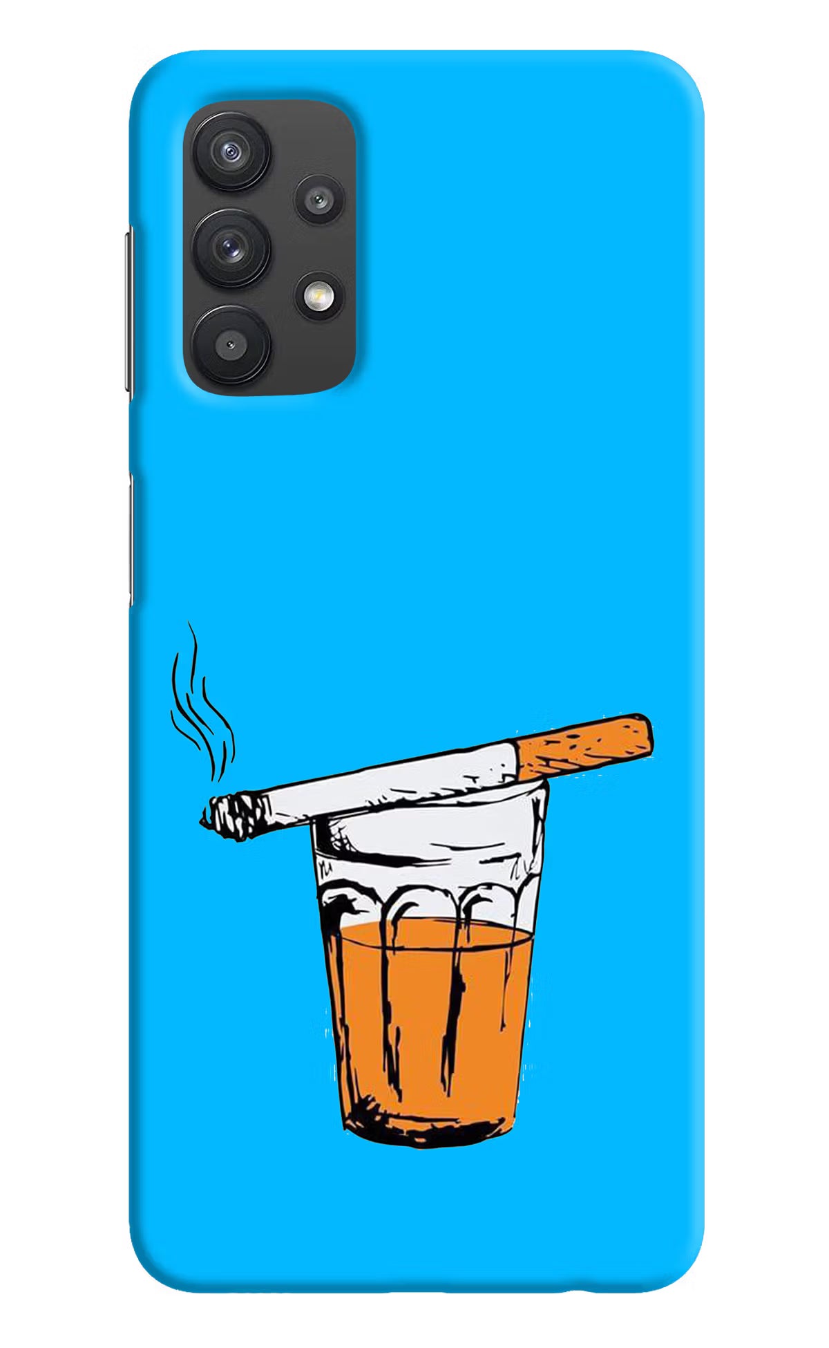 Chai Sutta Samsung M32 5G Hard Case Back Cover by Casekaro