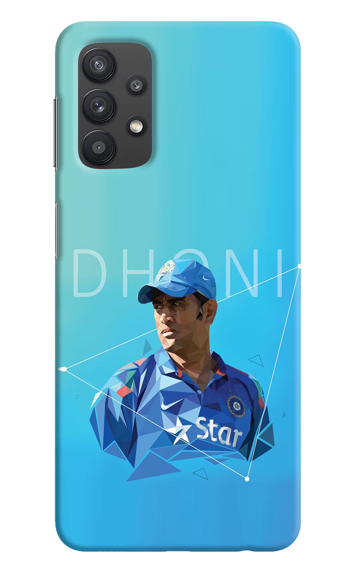 Dhoni Artwork Samsung M32 5G Hard Case Back Cover by Casekaro