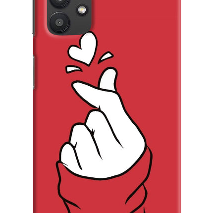 Korean Love Sign Samsung M32 5G Hard Case Back Cover by Casekaro