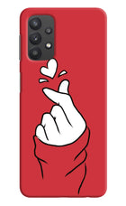 Korean Love Sign Samsung M32 5G Hard Case Back Cover by Casekaro