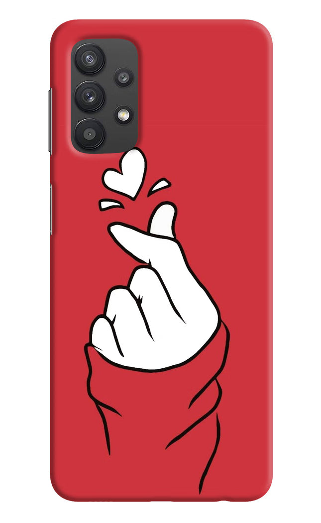 Korean Love Sign Samsung M32 5G Hard Case Back Cover by Casekaro