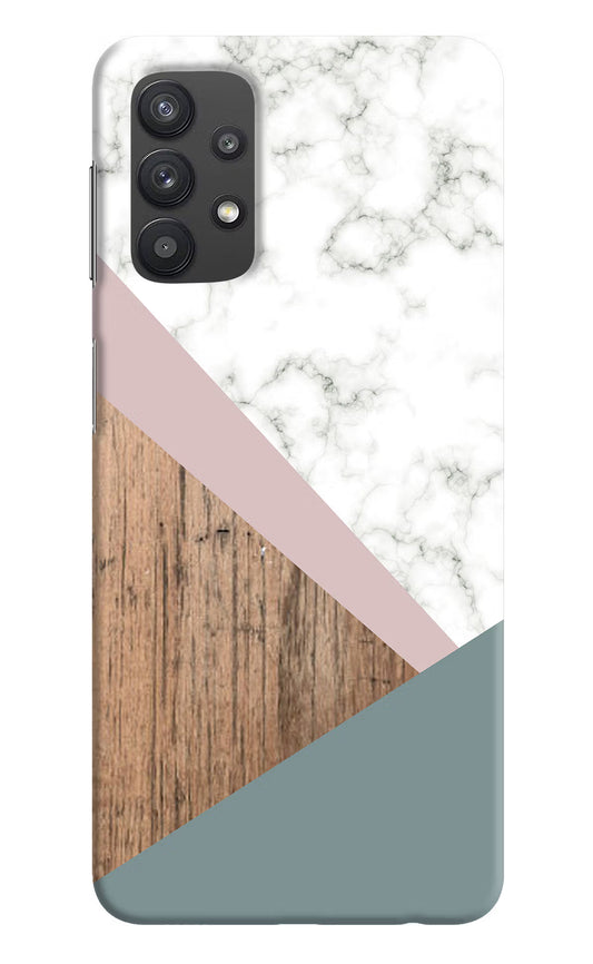 Marble wood Abstract Samsung M32 5G Hard Case Back Cover by Casekaro