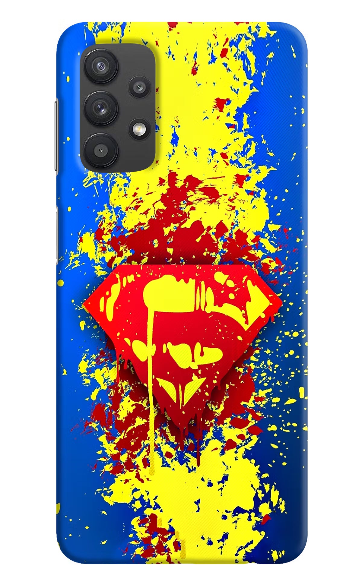 Superman logo Samsung M32 5G Hard Case Back Cover by Casekaro