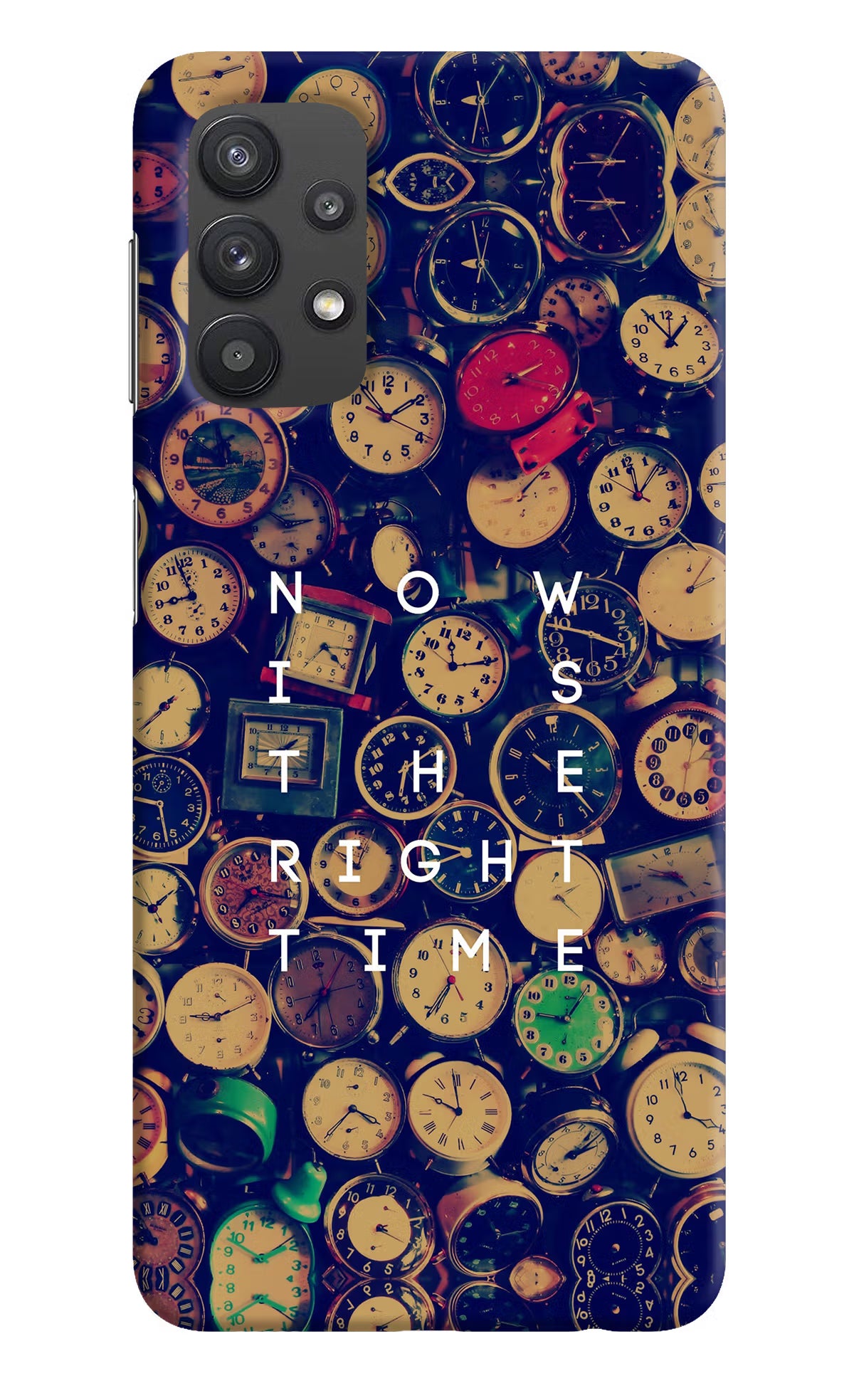 Now is the Right Time Quote Samsung M32 5G Hard Case Back Cover by Casekaro