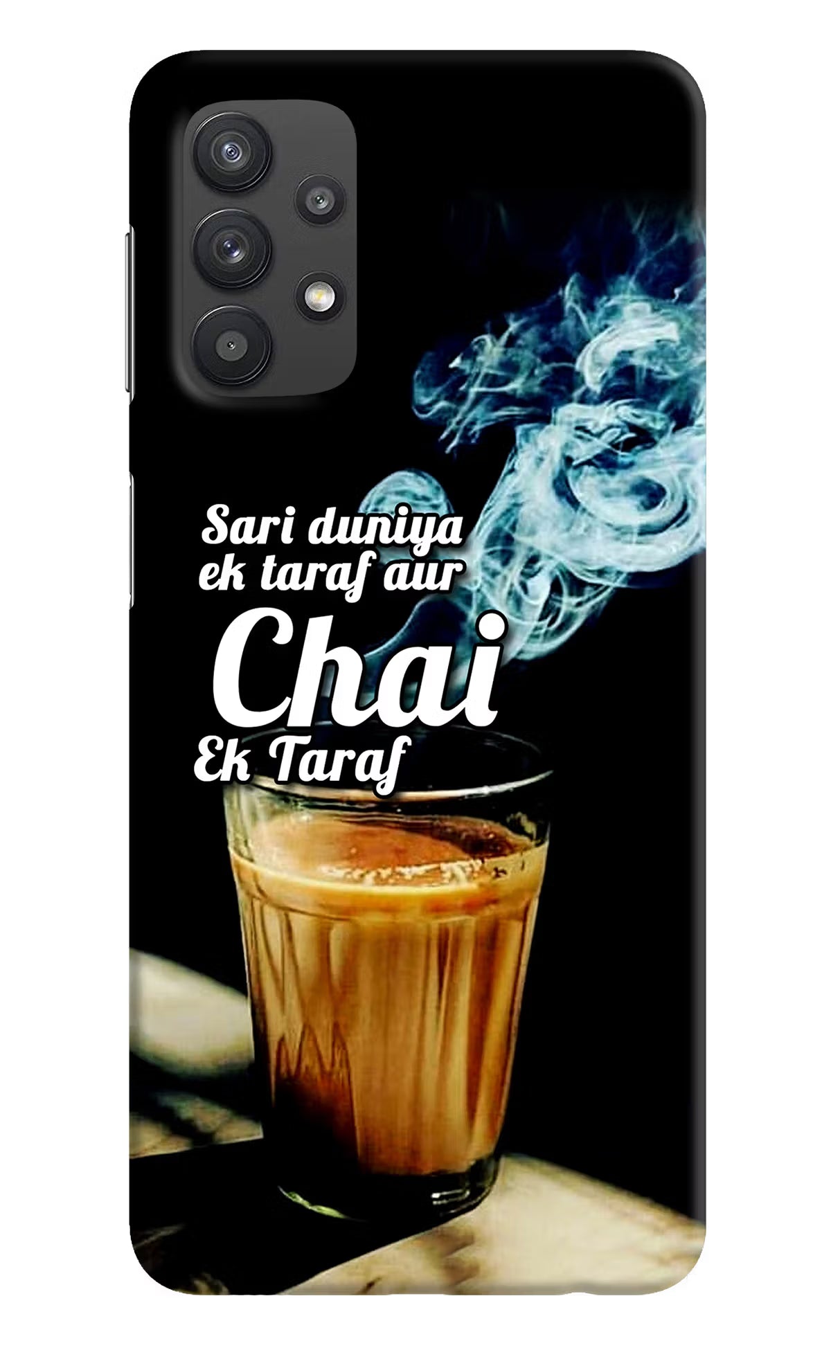 Chai Ek Taraf Quote Samsung M32 5G Hard Case Back Cover by Casekaro