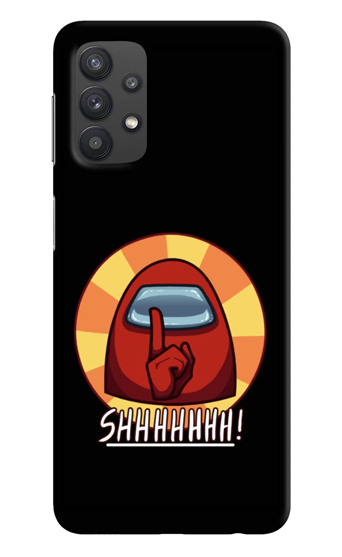 Among Us Shhh! Samsung M32 5G Hard Case Back Cover by Casekaro