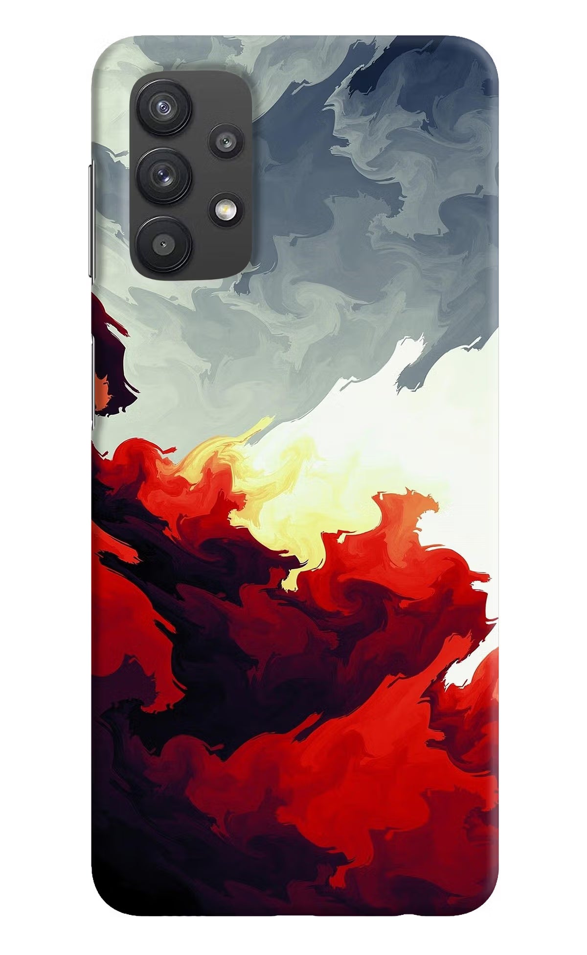 Fire Cloud Samsung M32 5G Hard Case Back Cover by Casekaro