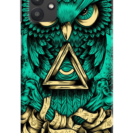 Green Owl Samsung M32 5G Hard Case Back Cover by Casekaro