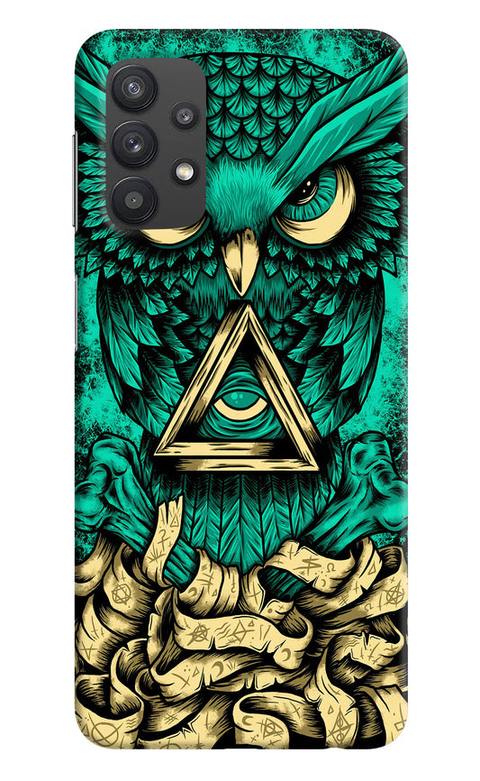 Green Owl Samsung M32 5G Hard Case Back Cover by Casekaro