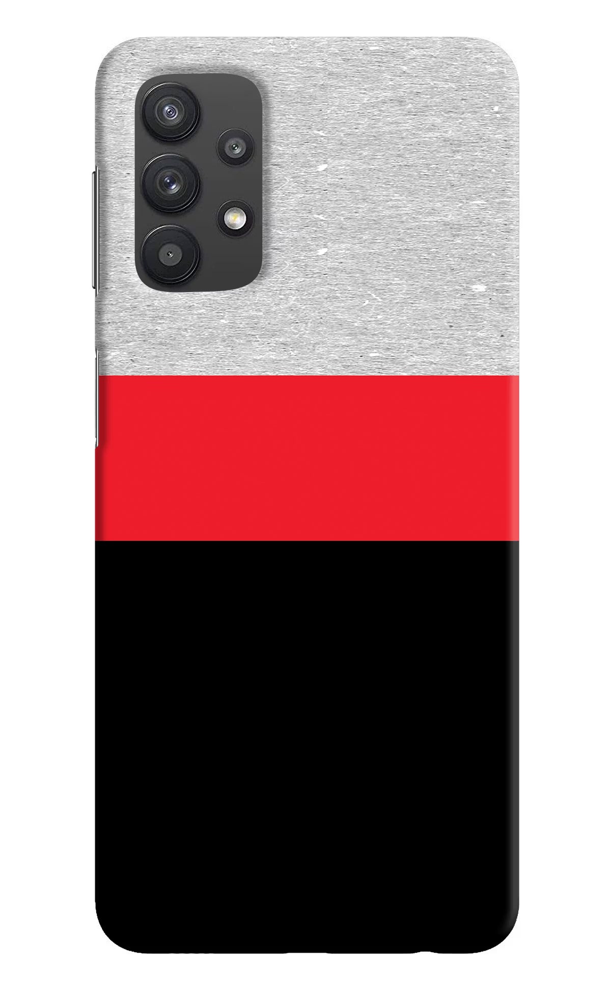 Tri Color Pattern Samsung M32 5G Hard Case Back Cover by Casekaro