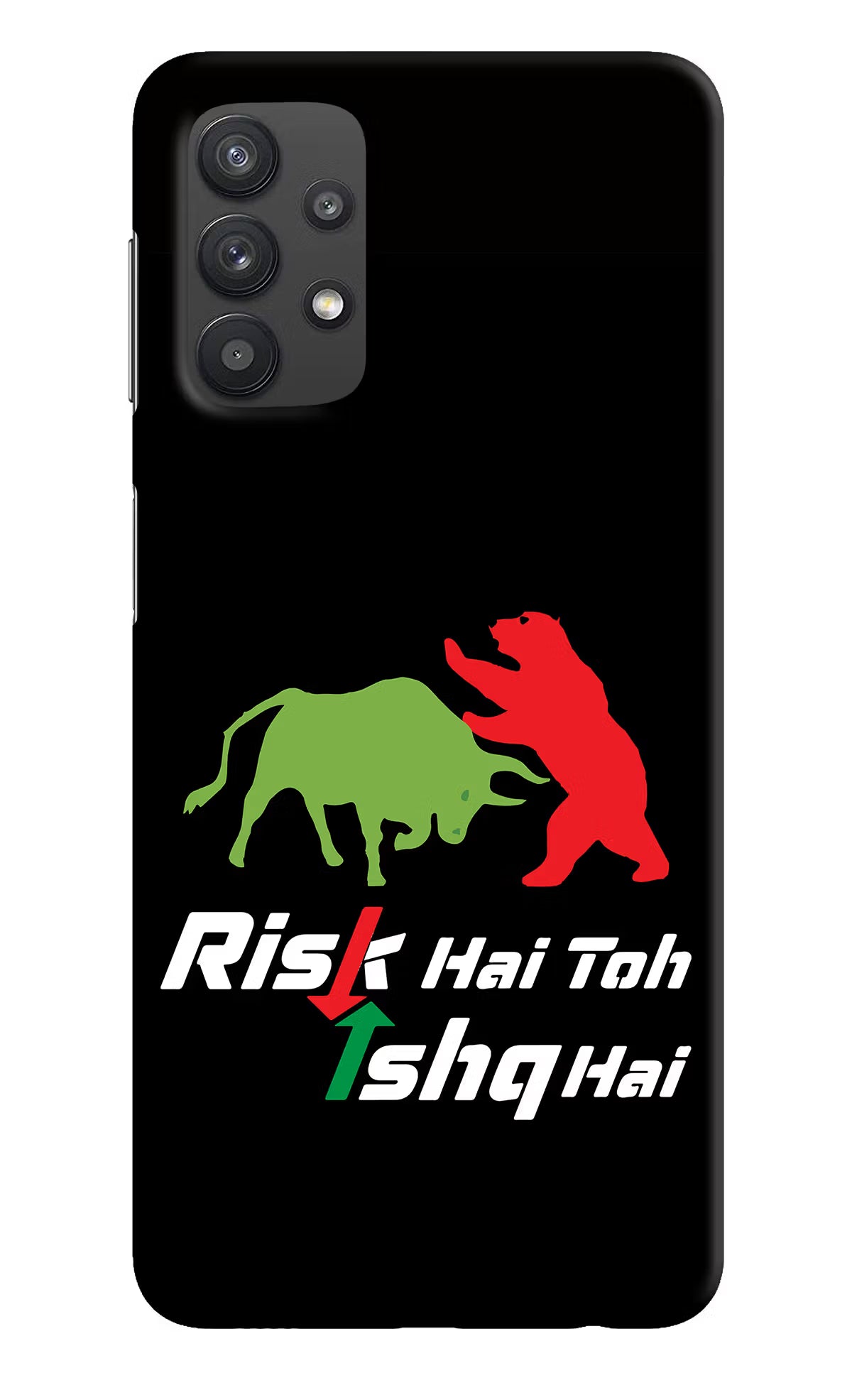 Risk Hai Toh Ishq Hai Samsung M32 5G Hard Case Back Cover by Casekaro
