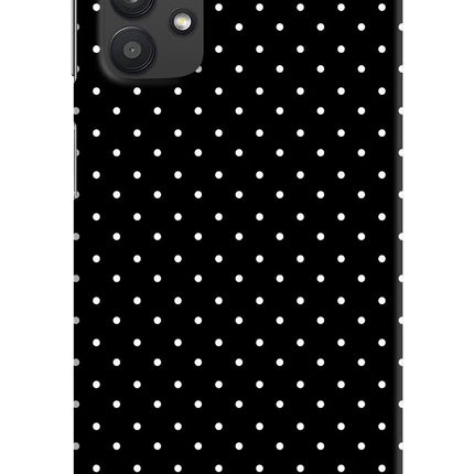 White Dots Samsung M32 5G Hard Case Back Cover by Casekaro