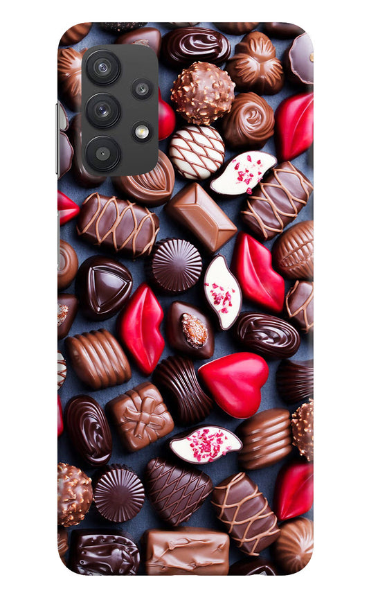 Chocolates Samsung M32 5G Hard Case Back Cover by Casekaro