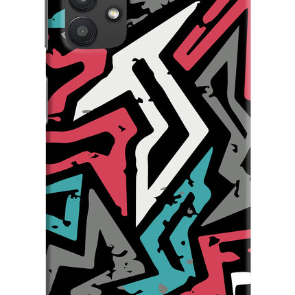 Geometric Graffiti Samsung M32 5G Hard Case Back Cover by Casekaro