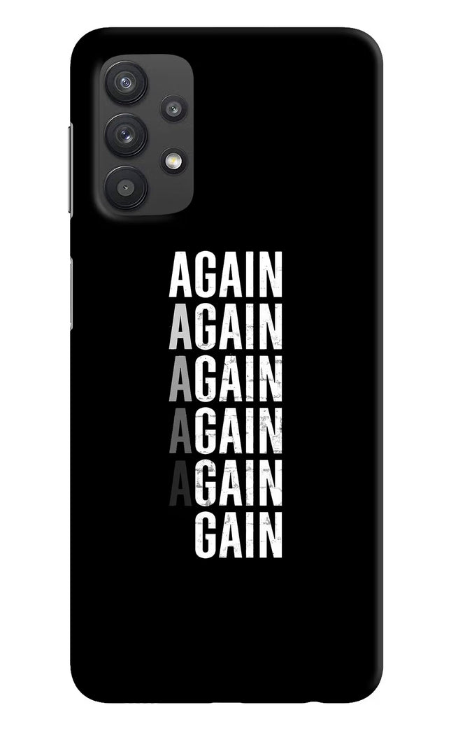 Again Again Gain Samsung M32 5G Hard Case Back Cover by Casekaro