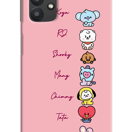 BTS names Samsung M32 5G Hard Case Back Cover by Casekaro
