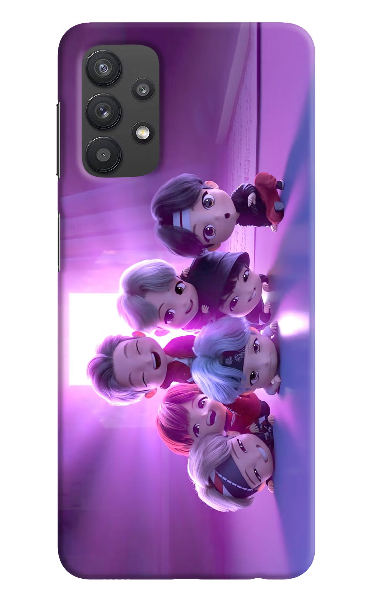 BTS Chibi Samsung M32 5G Hard Case Back Cover by Casekaro