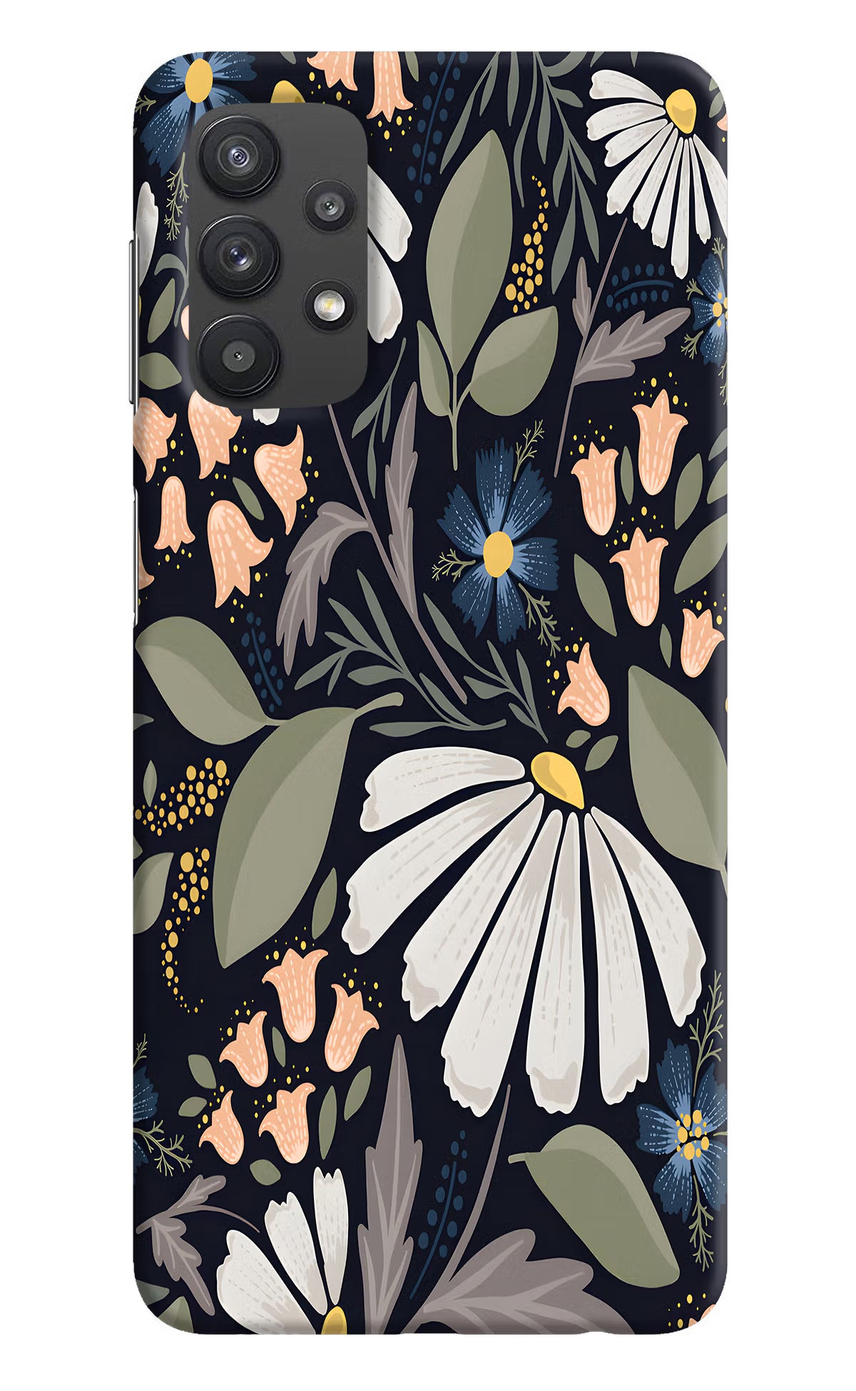 Flowers Art Samsung M32 5G Hard Case Back Cover by Casekaro