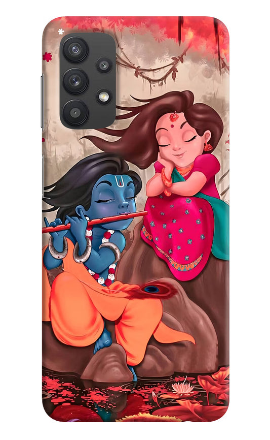 Radhe Krishna Samsung M32 5G Hard Case Back Cover by Casekaro